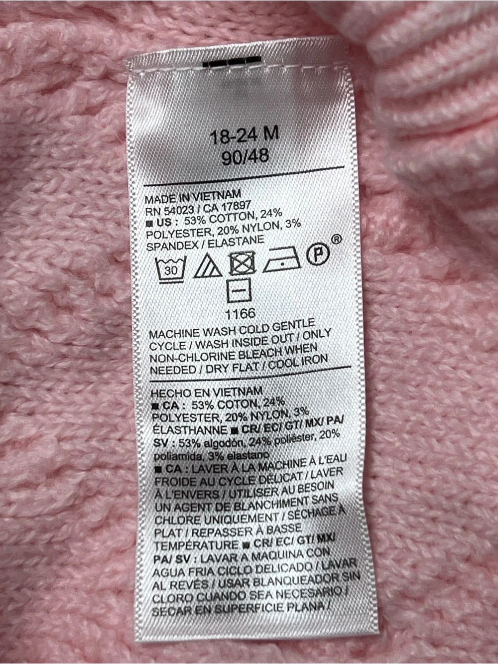 Old Navy Pink Diamond Cable Knit Pullover Sweater